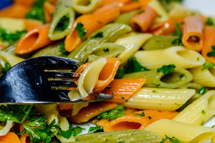 Tri Color Penne Pasta with Parsley Recipe