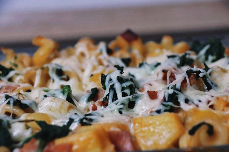 Pasta Recipe - Baked Ziti with Spinach and Pineapple