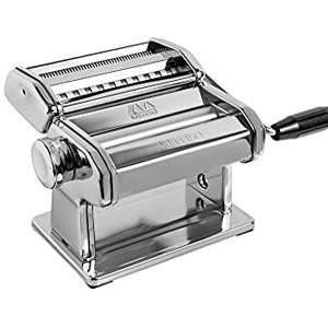 Marcato Atlas 150 Pasta Machine, Made In Italy, Includes Cutter And Hand Crank